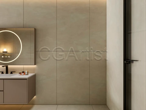 Modern bathroom 116 3D Model