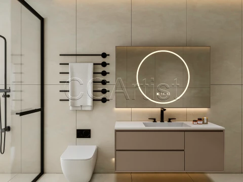 Modern bathroom 116 3D Model