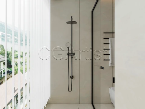 Modern bathroom 116 3D Model