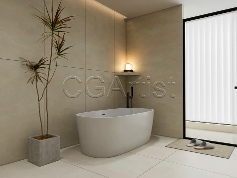 Modern bathroom 116 3D Model
