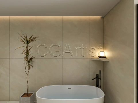 Modern bathroom 116 3D Model