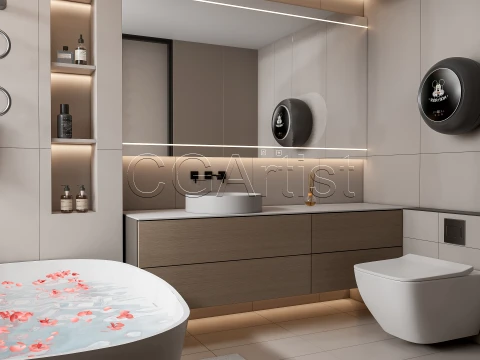 Modern bathroom 117 3D Model