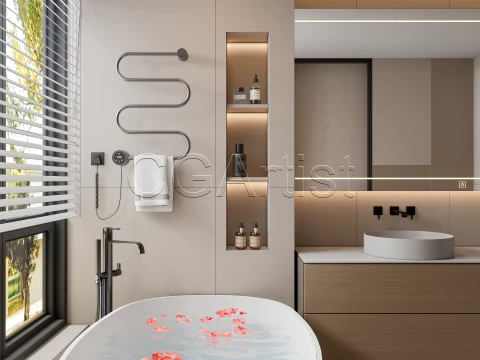 Modern bathroom 117 3D Model