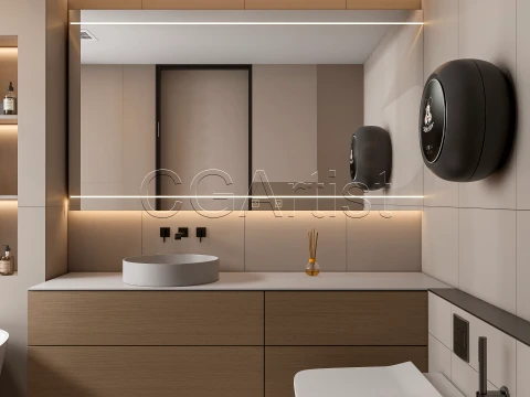 Modern bathroom 117 3D Model