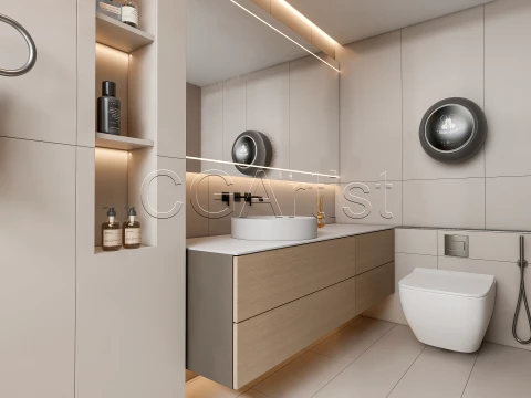 Modern bathroom 117 3D Model