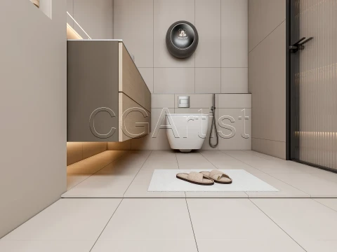 Modern bathroom 117 3D Model