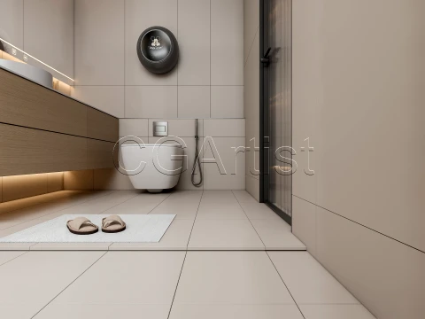 Modern bathroom 117 3D Model