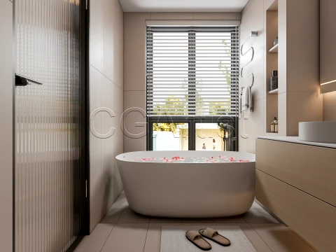 Modern bathroom 117 3D Model