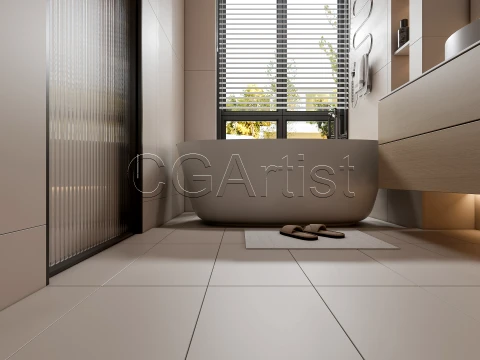 Modern bathroom 117 3D Model