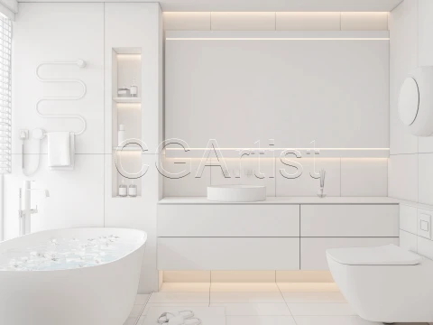 Modern bathroom 117 3D Model