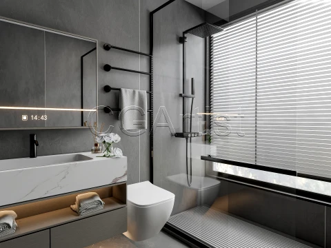Modern bathroom 118 3D Model