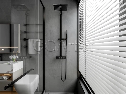 Modern bathroom 118 3D Model
