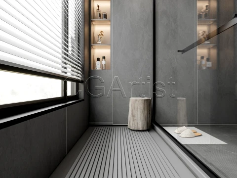 Modern bathroom 118 3D Model