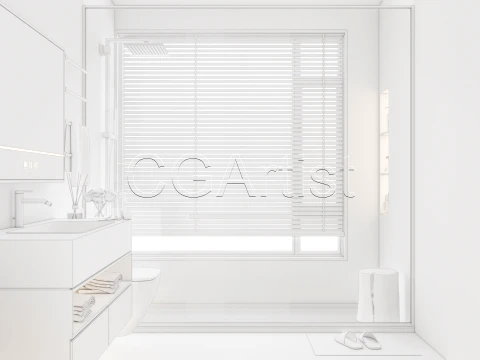 Modern bathroom 118 3D Model