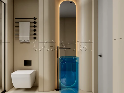Modern bathroom 119 3D Model