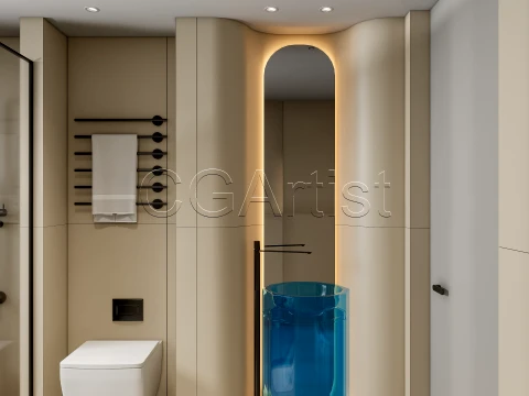 Modern bathroom 119 3D Model