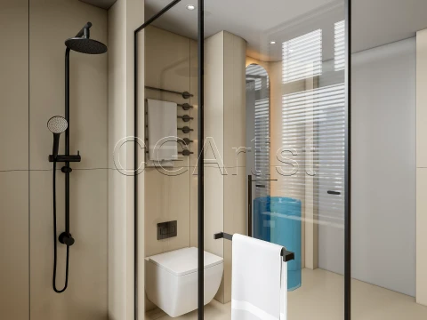 Modern bathroom 119 3D Model