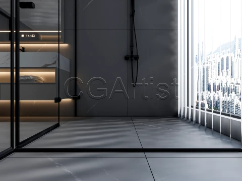 Modern bathroom 120 3D Model
