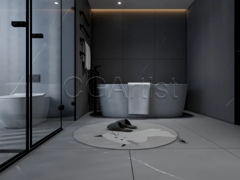 Modern bathroom 120 3D Model