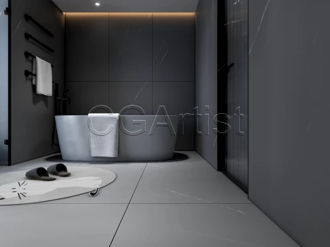 Modern bathroom 120 3D Model