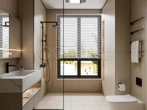 Modern bathroom 121 3D Model