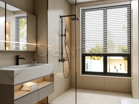 Modern bathroom 121 3D Model