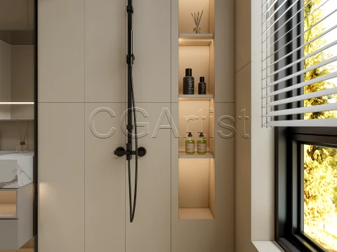Modern bathroom 121 3D Model