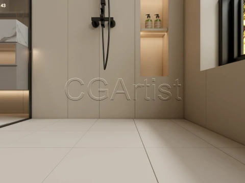 Modern bathroom 121 3D Model