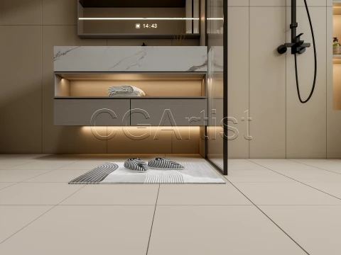 Modern bathroom 121 3D Model