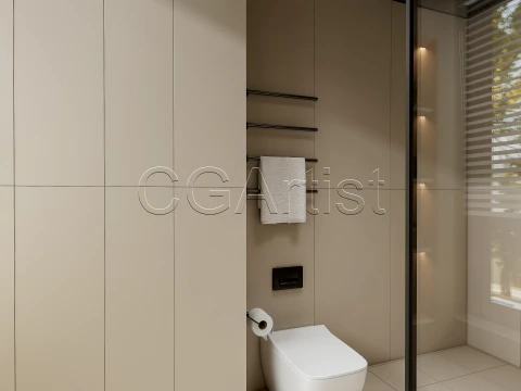 Modern bathroom 121 3D Model