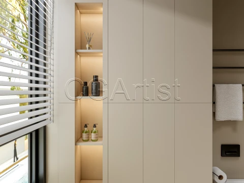 Modern bathroom 121 3D Model