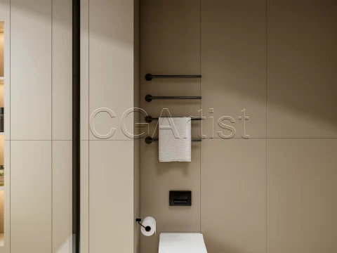 Modern bathroom 121 3D Model