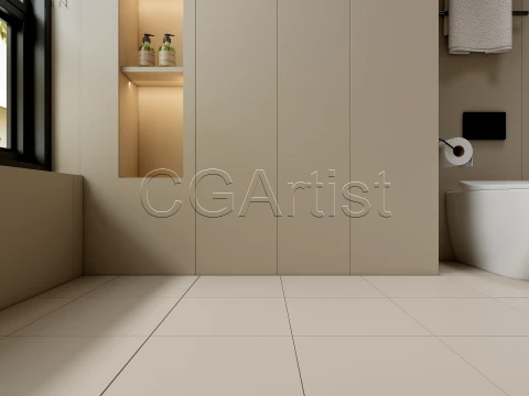 Modern bathroom 121 3D Model