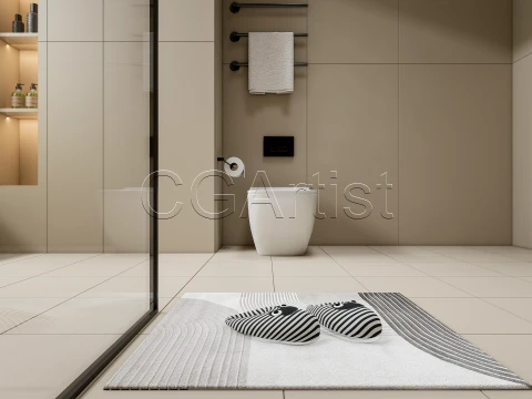 Modern bathroom 121 3D Model