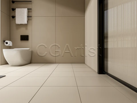 Modern bathroom 121 3D Model