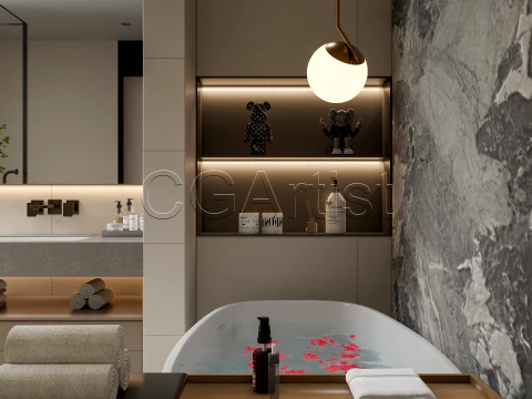 Modern bathroom 122 3D Model