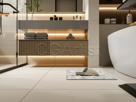 Modern bathroom 122 3D Model