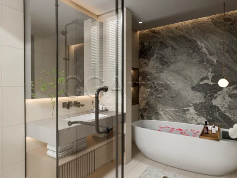 Modern bathroom 122 3D Model