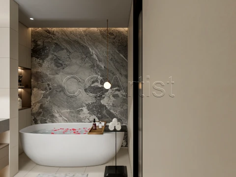 Modern bathroom 122 3D Model