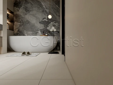 Modern bathroom 122 3D Model