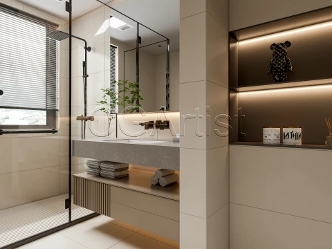 Modern bathroom 122 3D Model