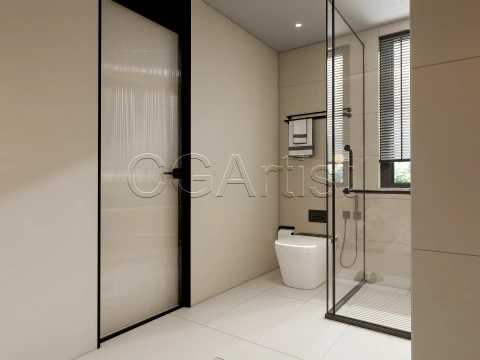Modern bathroom 122 3D Model