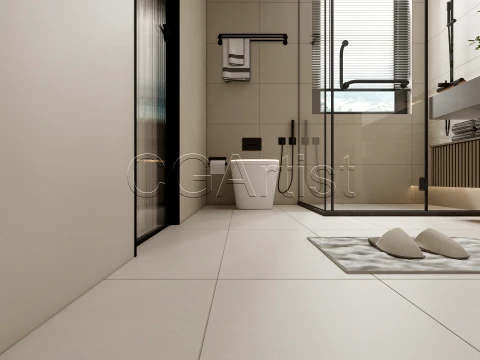 Modern bathroom 122 3D Model