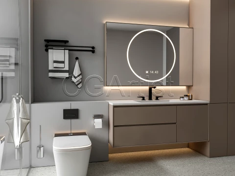 Modern bathroom 123 3D Model