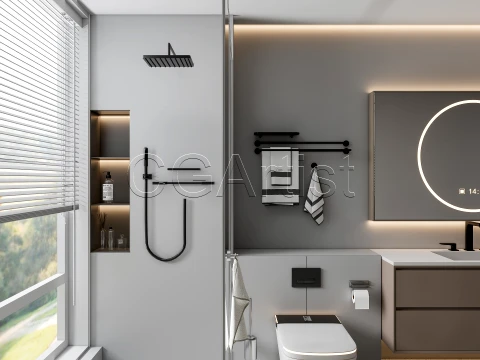 Modern bathroom 123 3D Model