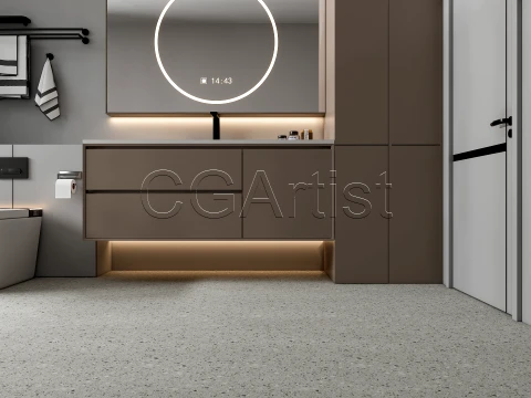 Modern bathroom 123 3D Model