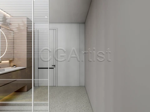 Modern bathroom 123 3D Model