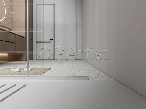 Modern bathroom 123 3D Model