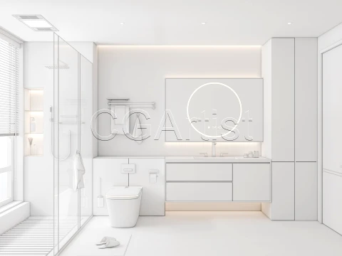 Modern bathroom 123 3D Model