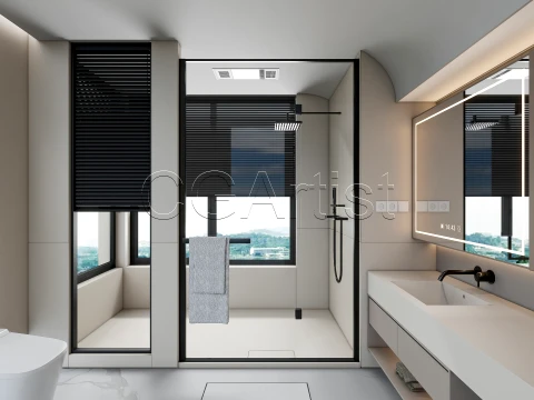 Modern bathroom 124 3D Model